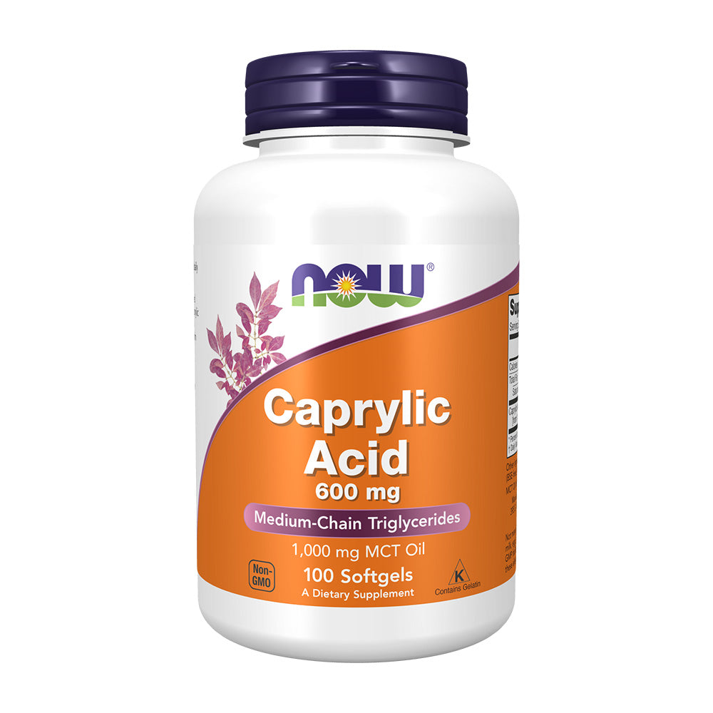 나우푸드_Caprylic Acid 600 mg, 100 Softgels