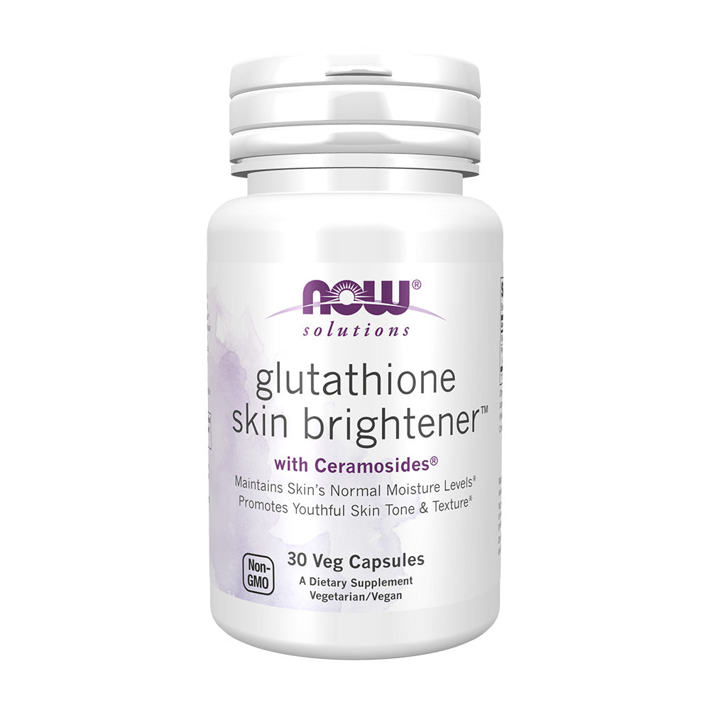 ナウフーズ_Solutions Glutathione Skin Brightener with Ceramosides、ベジカプセル30粒