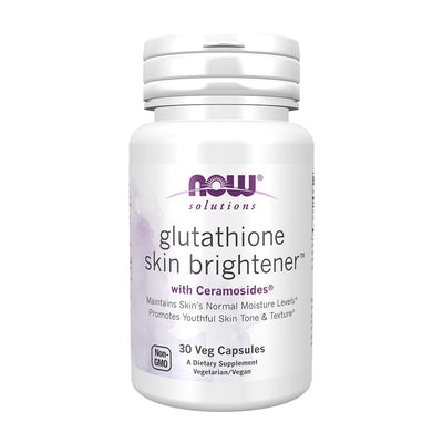 ナウフーズ_Solutions Glutathione Skin Brightener with Ceramosides、ベジカプセル30粒