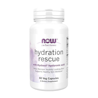 Now Foods_Solutions Hydration Rescue with Hyabest ヒアルロン酸 60粒 (ベジカプセル)