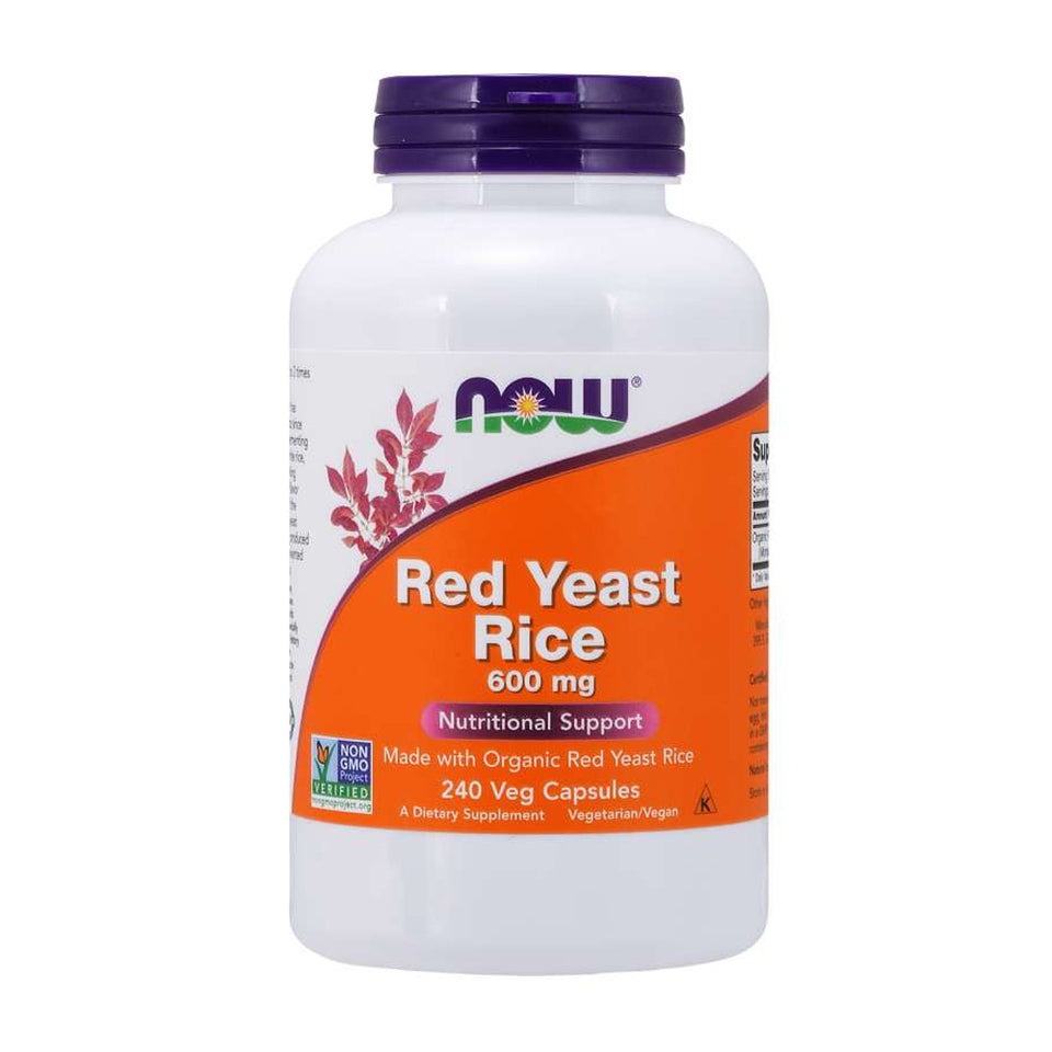 나우푸드_레드 이스트 라이스 홍국 600mg, 240 베지캡슐