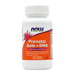 나우푸드_Prenatal Gels + DHA,  90 Softgels