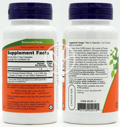 나우푸드_Panax Ginseng Extract,  100 Veg Capsules