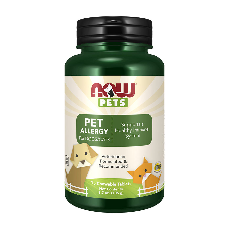 나우푸드_Pets Pet Allergy for Dogs/Cats,  75 Chewable Tablets