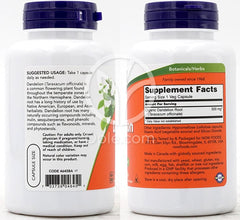 나우푸드_Dandelion Root 500 mg, 100 Veg Capsules