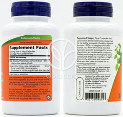 NOW Foods_DGL（甘草根エキス）400mgアロエベラ配合、100ベジカプセル