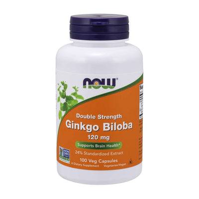 나우푸드_Double Strength Ginkgo Biloba 120 mg 100 Veg Capsules