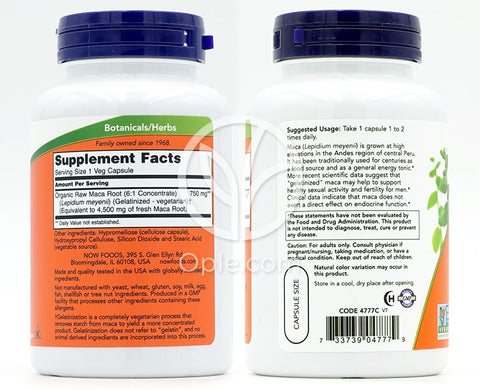 나우푸드_로우 마카 750mg, 90 베지캡슐