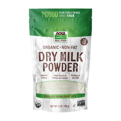 나우푸드_Real Food Organic Non-Fat Dry Milk Powder,  12 oz