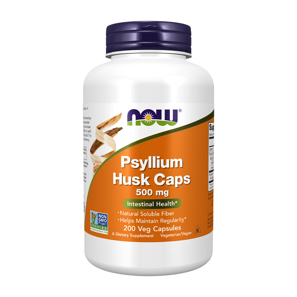 NOW Foods_サイリウムハスク 500mg、200ベジカプセル