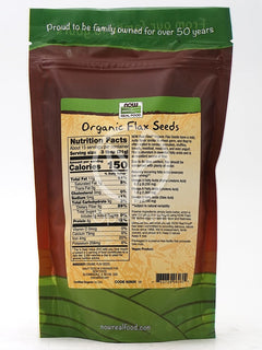 나우푸드_Real Food, Organic Flax Seeds  16 oz