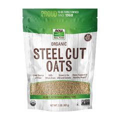나우푸드_Real Food Organic Steel Cut Oats,  2 lb