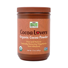 나우푸드_Cocoa Lovers Organic Cocoa Powder  12 oz