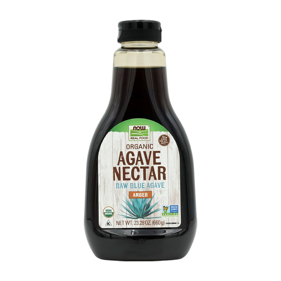 나우푸드_Real Food Organic Agave Nectar Amber,  23.28 oz