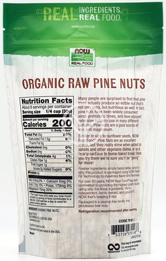 나우푸드_Real Food Organic Raw Pine Nuts,  8 oz