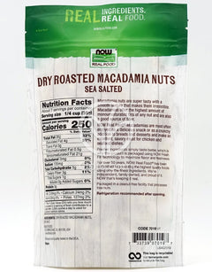나우푸드_Dry Roasted & Sea Salted Macadamia Nuts,  9 oz