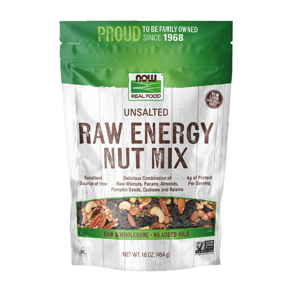 나우푸드_Unsalted Raw Energy Nut Mix,  16 oz
