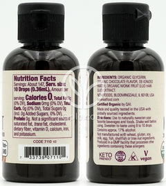 나우푸드_Real Food Organic Chocolate Monk Fruit Liquid Sweetener,  1.8 fl oz