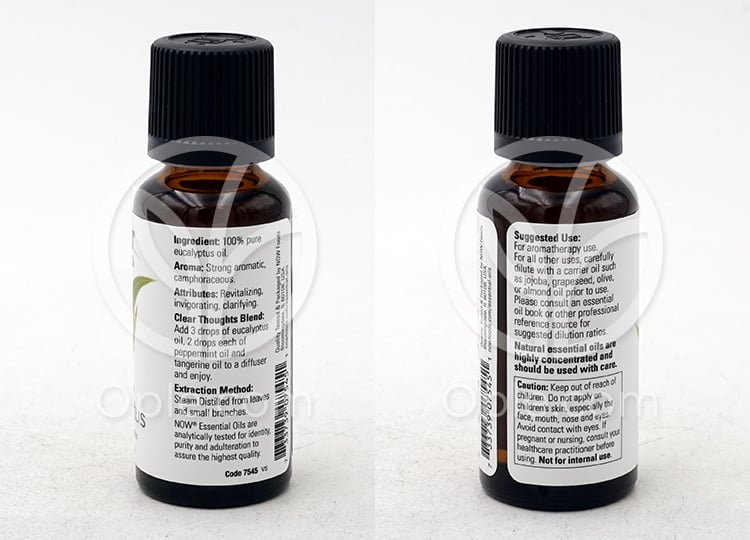 ナウフーズ_エッセンシャルオイル 100% ピュアユーカリ、30ml — 후면