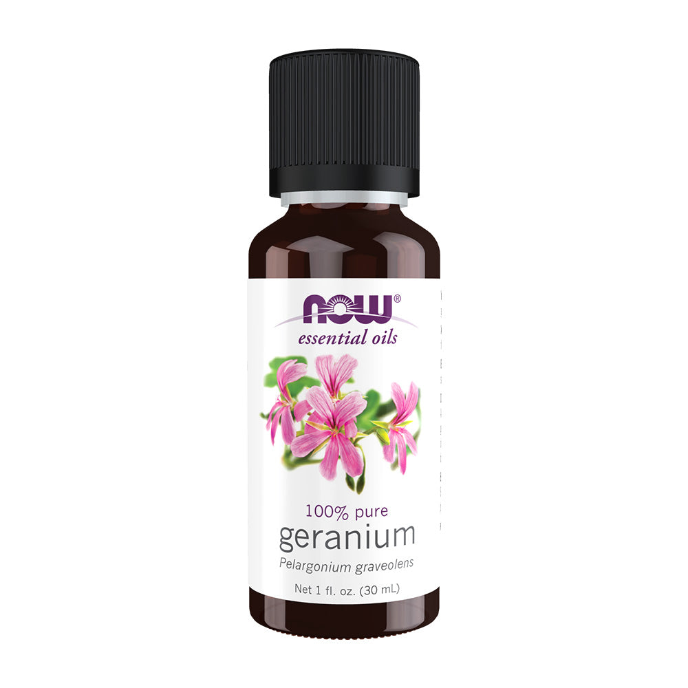 ナウフーズ_エッセンシャルオイル 100%ピュア ゼラニウム、30ml
