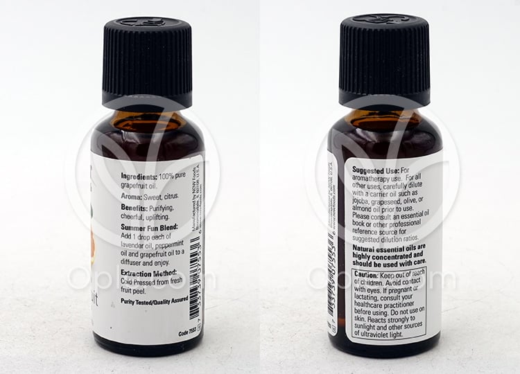 NOW Foods_エッセンシャルオイル 100%ピュアグレープフルーツ、30ml — 후면