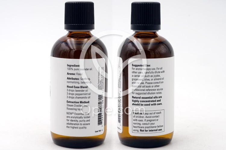 ナウフーズ_エッセンシャルオイル、100%ピュアラベンダー 118ml — 후면