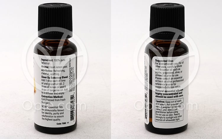 ナウフーズ_エッセンシャルオイル100%レモン、30ml — 후면