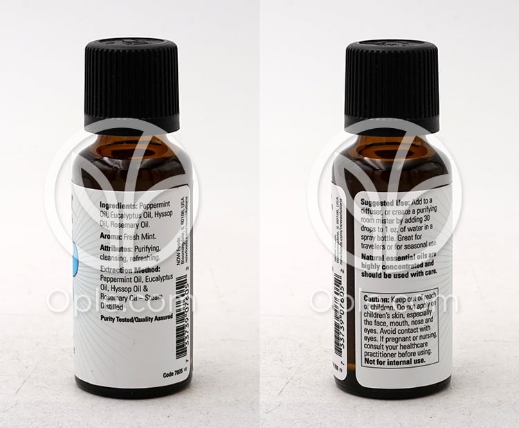 나우푸드_Essential Oils, Clear the Air  1 fl oz — 후면