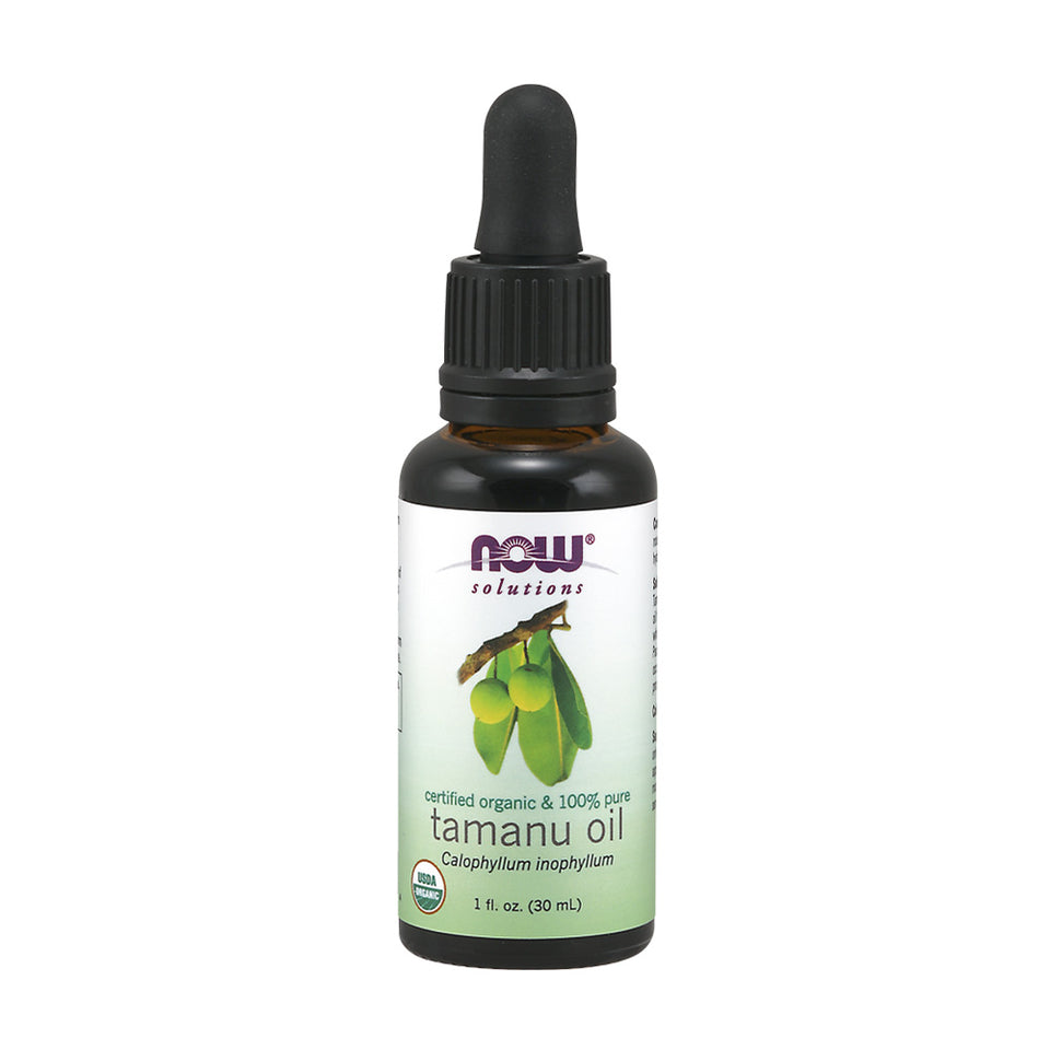 나우푸드_Solutions, Organic & 100% Pure Tamanu Oil  1 fl oz