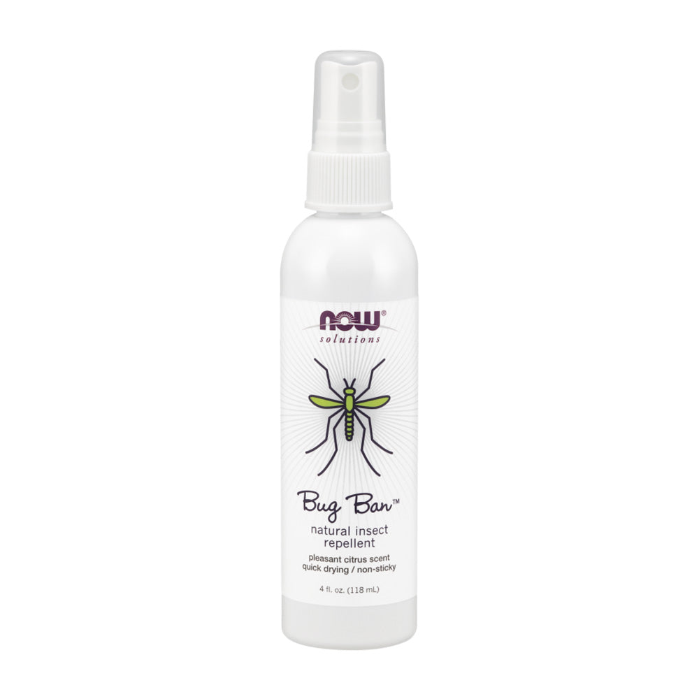 NOW Foods Solutions Bug Ban 天然虫よけスプレー、4 fl oz
