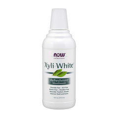 나우푸드_Solutions, Xyli White Refreshmint Mouthwash  16 fl oz