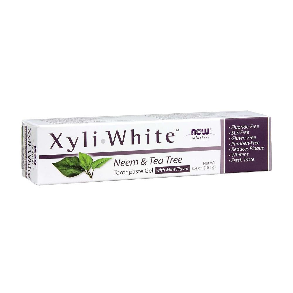 Now Foods Solutions XyliWhite ニーム＆ティーツリー歯磨き粉 ミント味 181g
