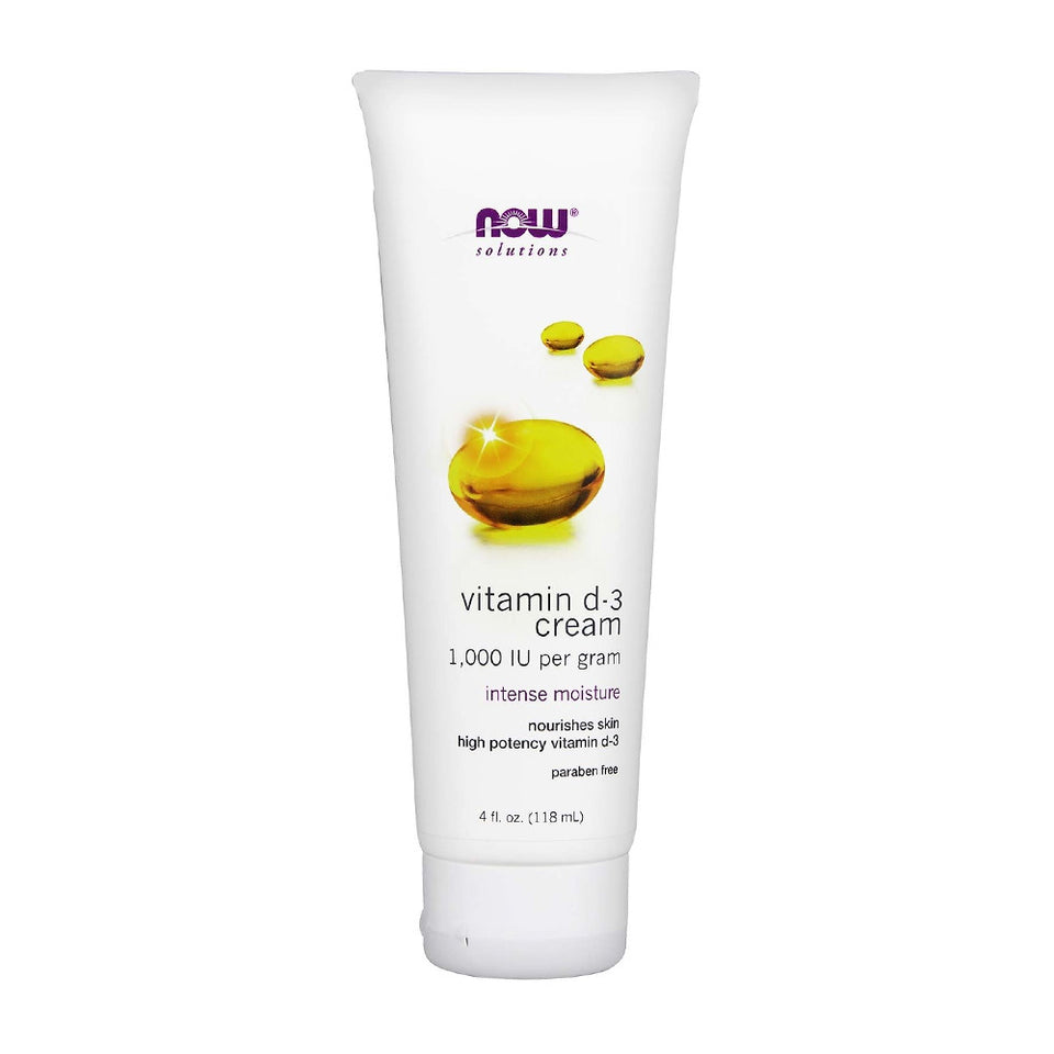 나우푸드_Solutions, Vitamin D-3 Cream 1,000 IU 4 fl oz