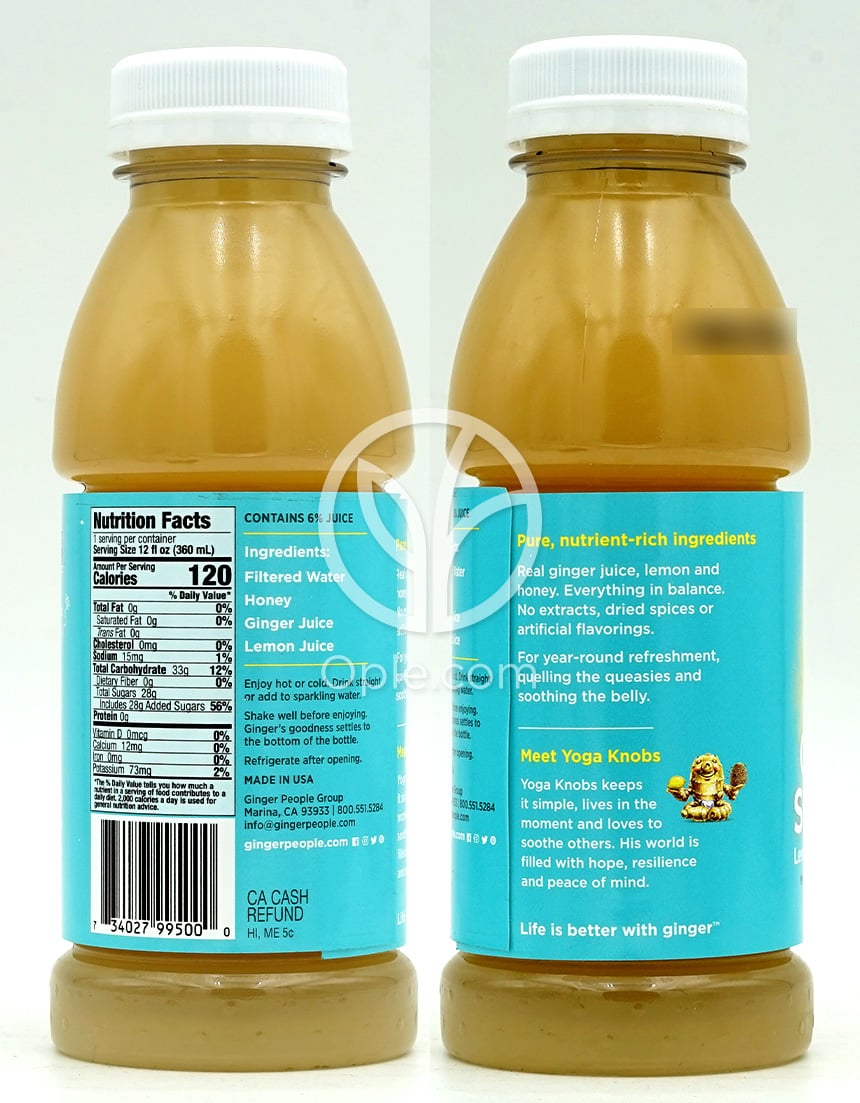 진저피플_진저 수더 레몬 앤 허니 진저에이드, 360ml — 후면