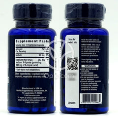 라이프익스텐션_슈퍼 R-리포산 240mg, 60 베지캡슐 (후면)