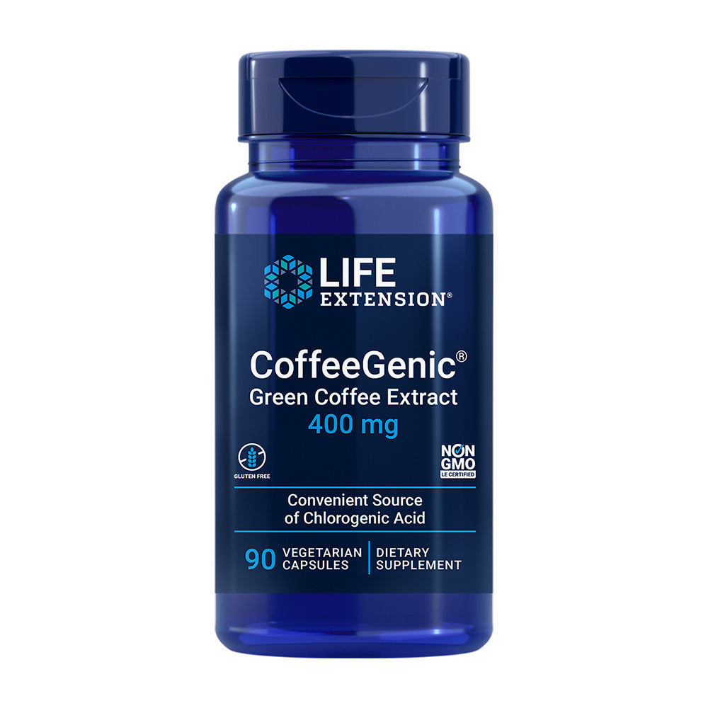 ライフエクステンション_コーヒージェニックグリーンコーヒー豆エキス 400mg、ベジカプセル90粒