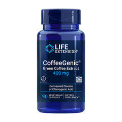 ライフエクステンション_コーヒージェニックグリーンコーヒー豆エキス 400mg、ベジカプセル90粒