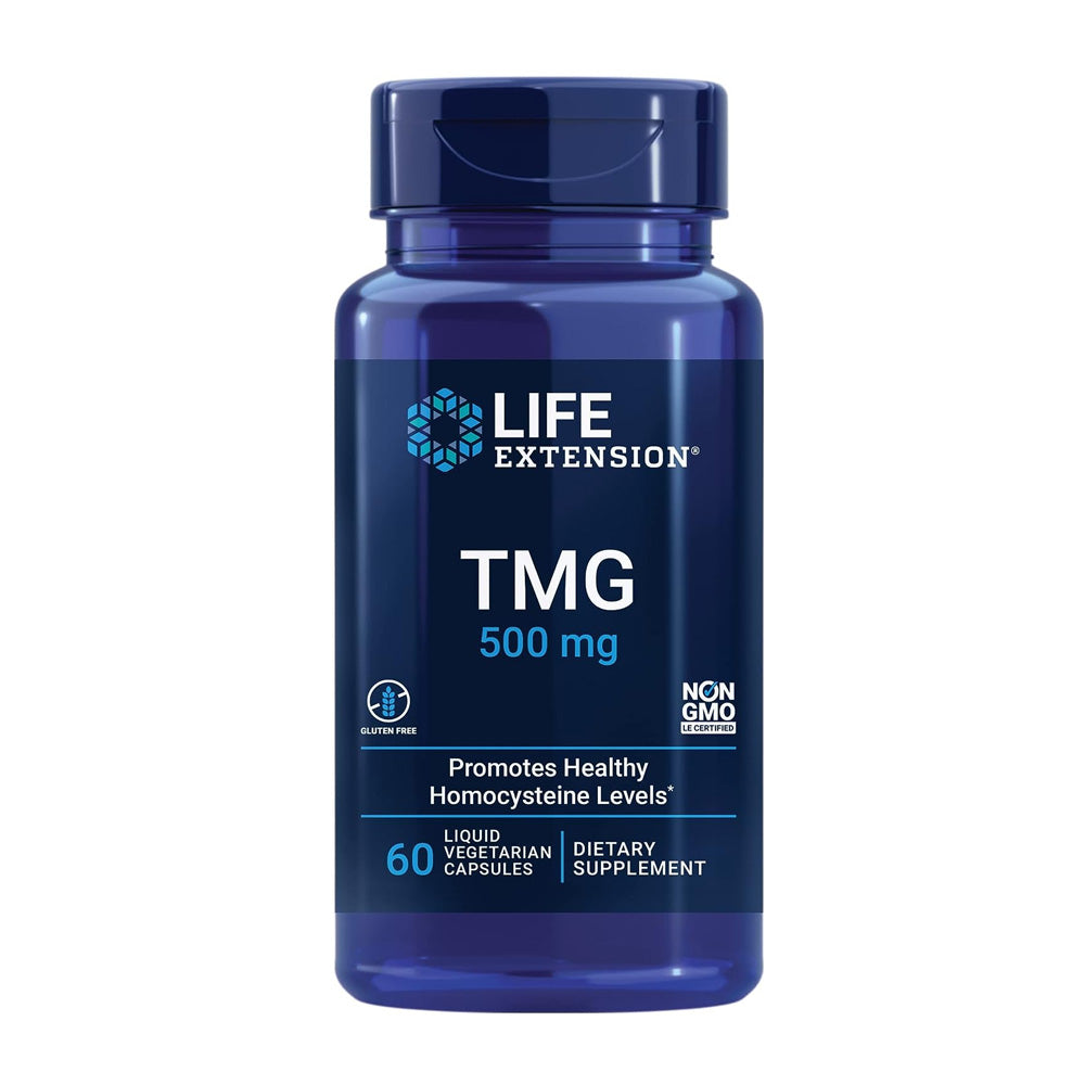ライフエクステンション_TMG 500mg、ベジタリアンリキッドカプセル60粒