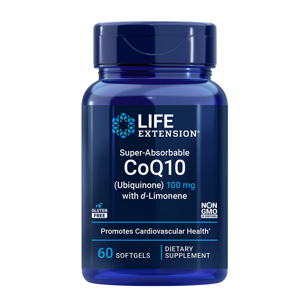 Life Extension_スーパーアブゾーバブルCoQ10 (ユビキノン) 100mg with D-リモネン、60ソフトジェル