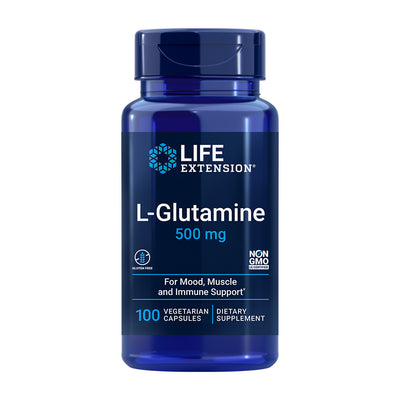 ライフエクステンション_L-グルタミン 500mg、100植物性カプセル