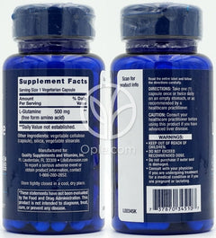 ライフエクステンション_L-グルタミン 500mg、100植物性カプセル