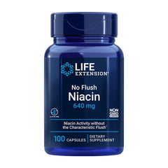 ライフエクステンション_ノーフラッシュナイアシン 640mg、100カプセル