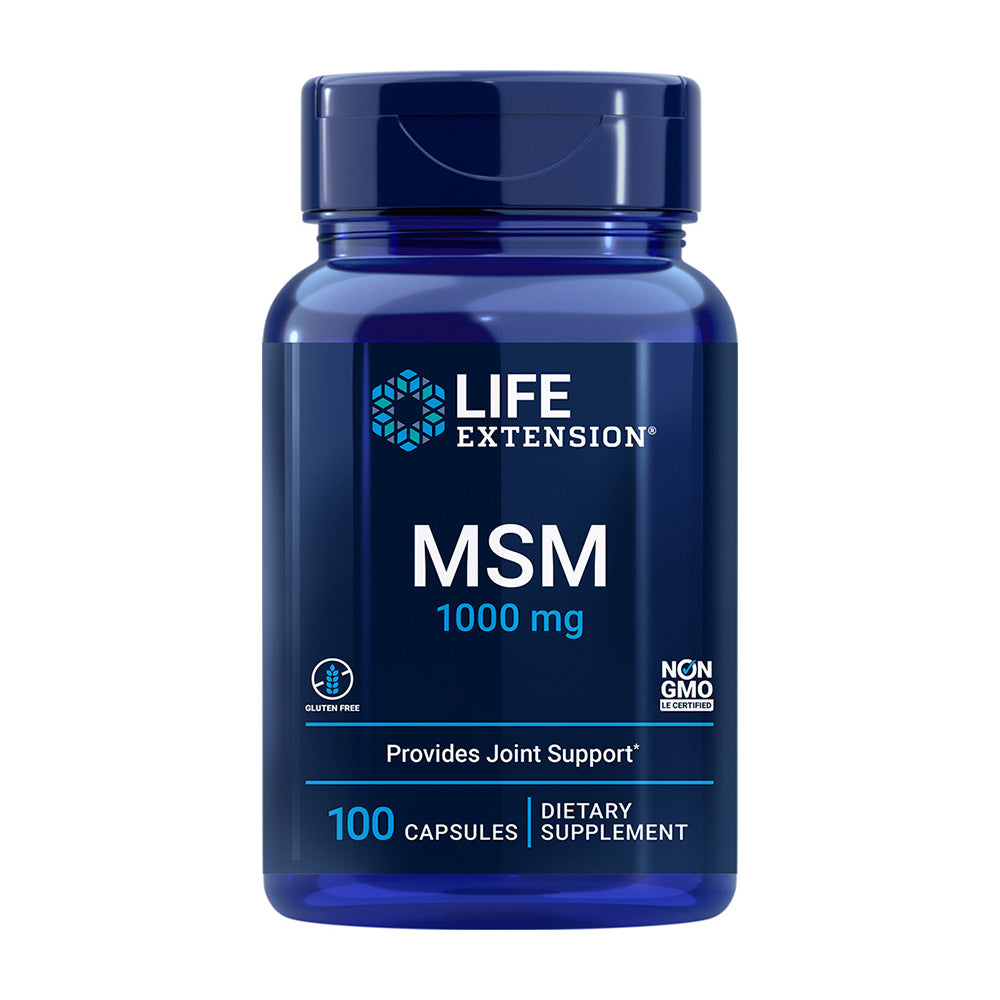 ライフエクステンション_MSM 1000mg、100カプセル