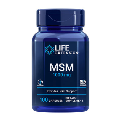 ライフエクステンション_MSM 1000mg、100カプセル