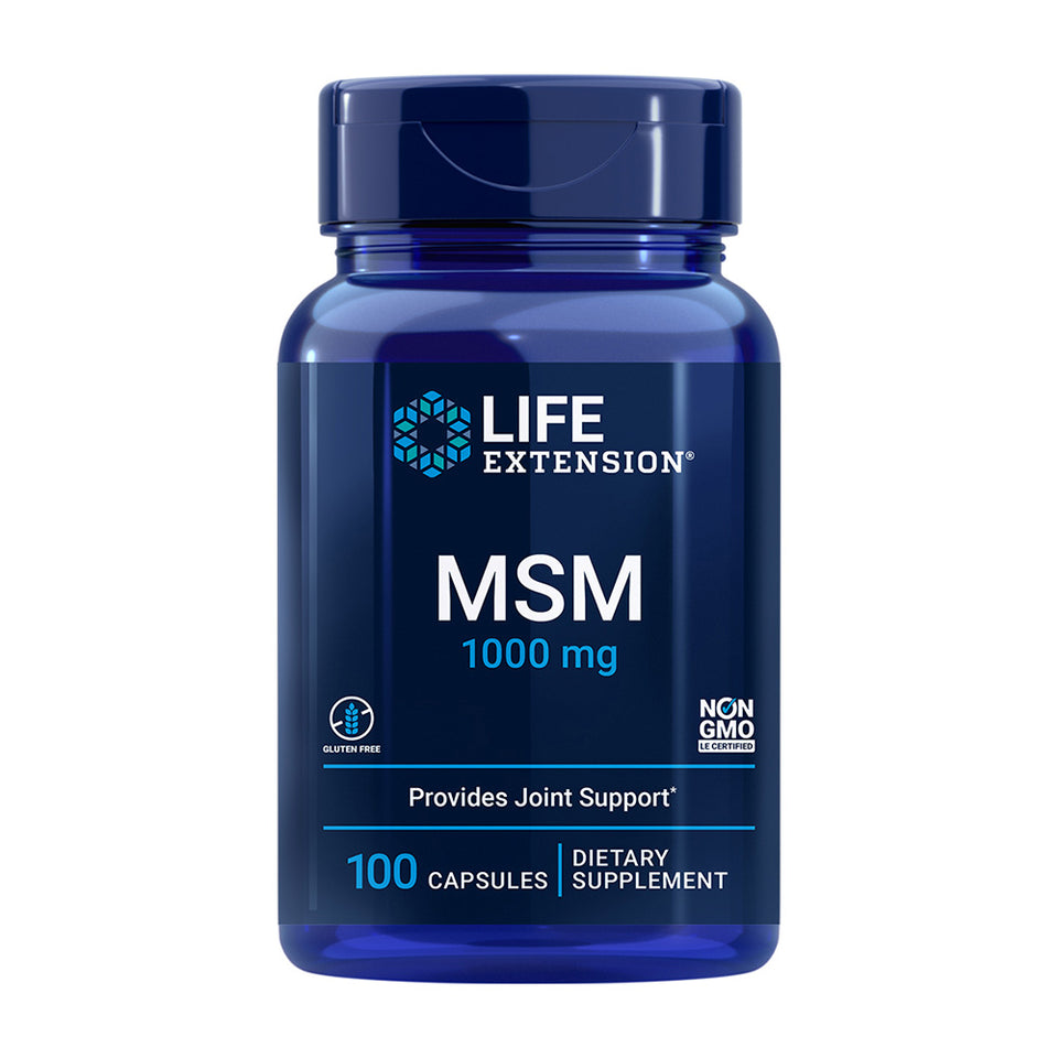ライフエクステンション_MSM 1000mg、100カプセル