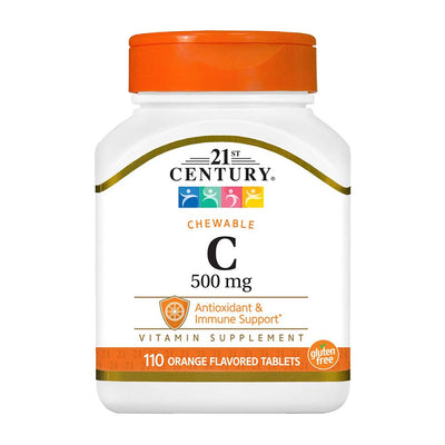 21세기센트리_츄어블 비타민 C 500mg 오렌지 맛, 110타블렛