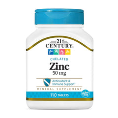 21st Century Chelated Zinc 50mg、110錠