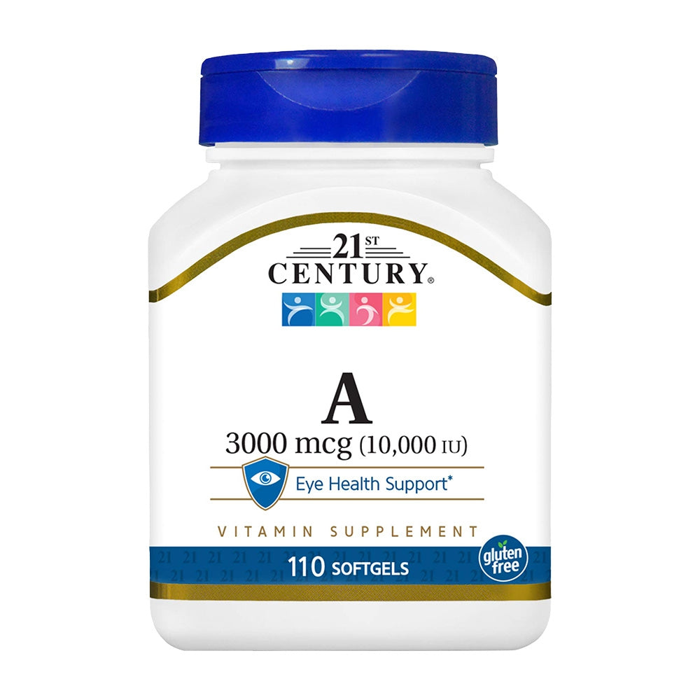 21st Century_ビタミンA 3000mcg (10000IU)、110ソフトジェル