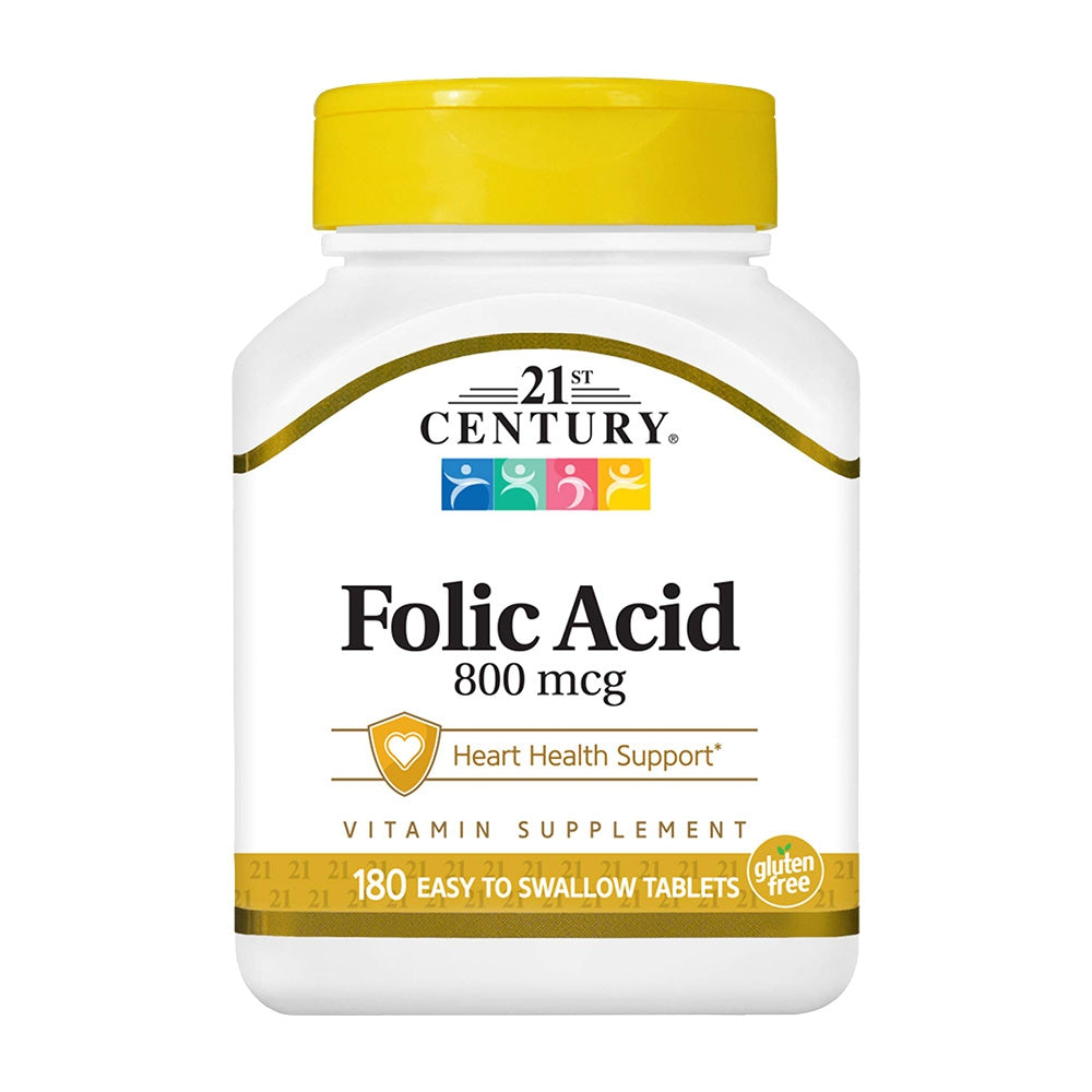 21世紀セントチュリー_葉酸 800mcg、180 イージー・トゥ・スワロータブレット
