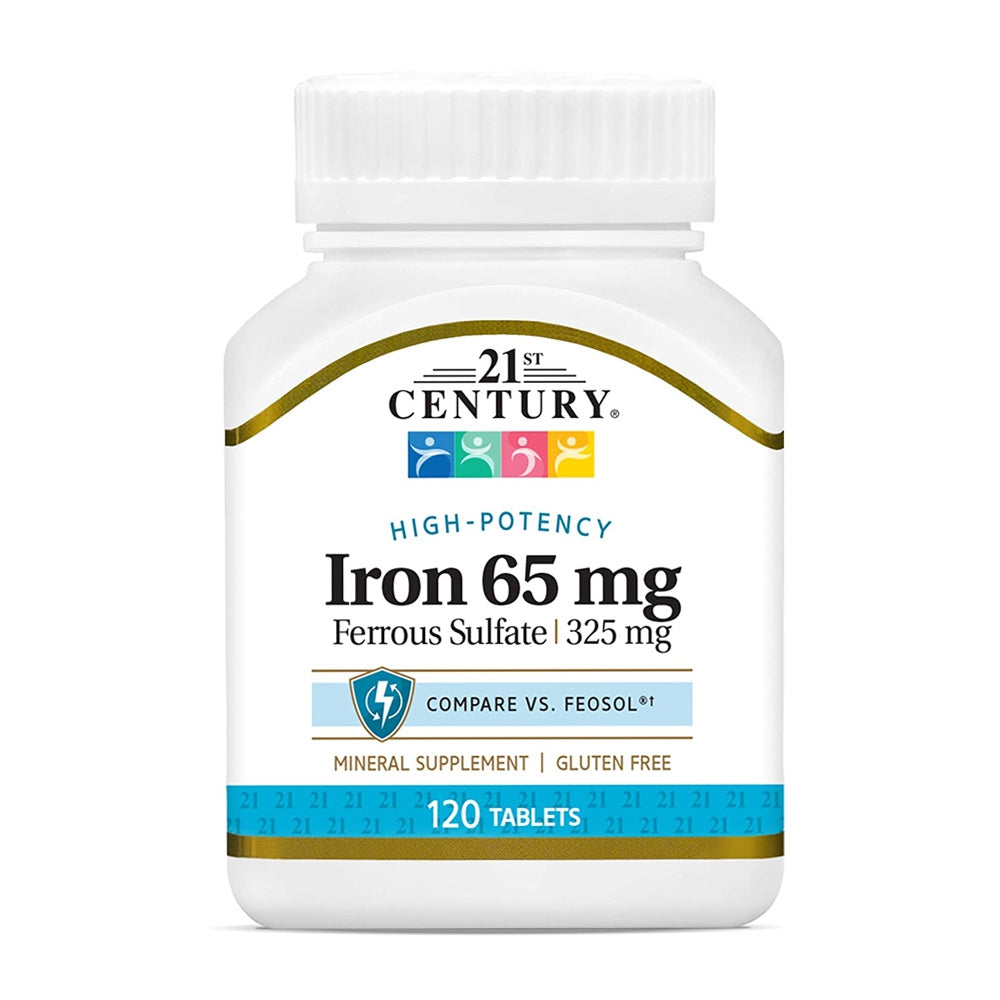 21st Centuryセンチュリー_ハイ ポテンシー アイロン 65mg、120タブレット